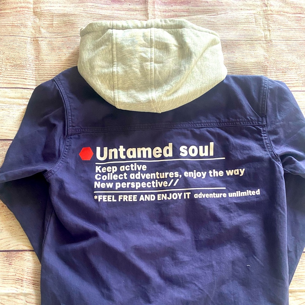 Zara Shirt Hood Jacket 11-12 years “Untamed Soul”